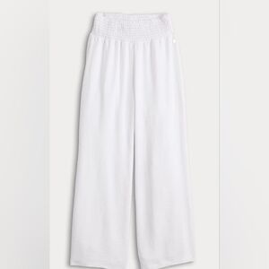 Charlotte Avery Smocked Gauze Pull On Pants Med NWT